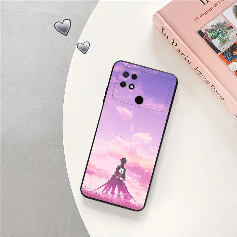 Матовый чехол для телефона Xiaomi Mi Poco F3 F4 F5 X3 X4 X5 M3 M4 Pro M5 C40 C50 C51 M5S Аниме Эрен атака на