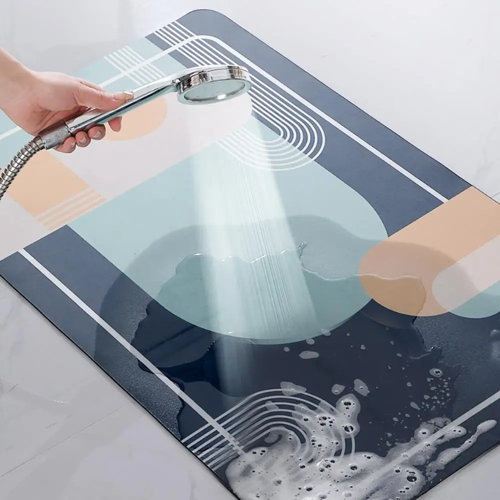

Kitchen Floor Mat Bathroom Door Mat Diatom Mud Absorbent Quick-drying Non-slip Soft Mat Carpet Home Decoration Seahorse Door Mat