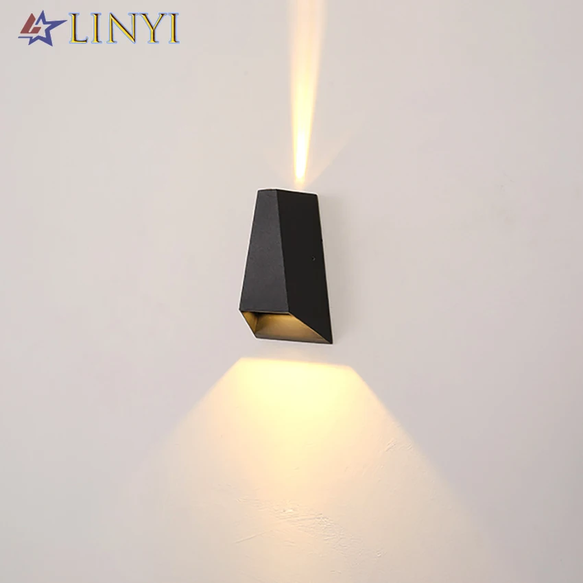 

Modern 12W Outdoor Wall Lamp Waterproof Courtyard Bedside Nordic Balcony Bedroom Aisle Corridor Living Room LED Wall Light