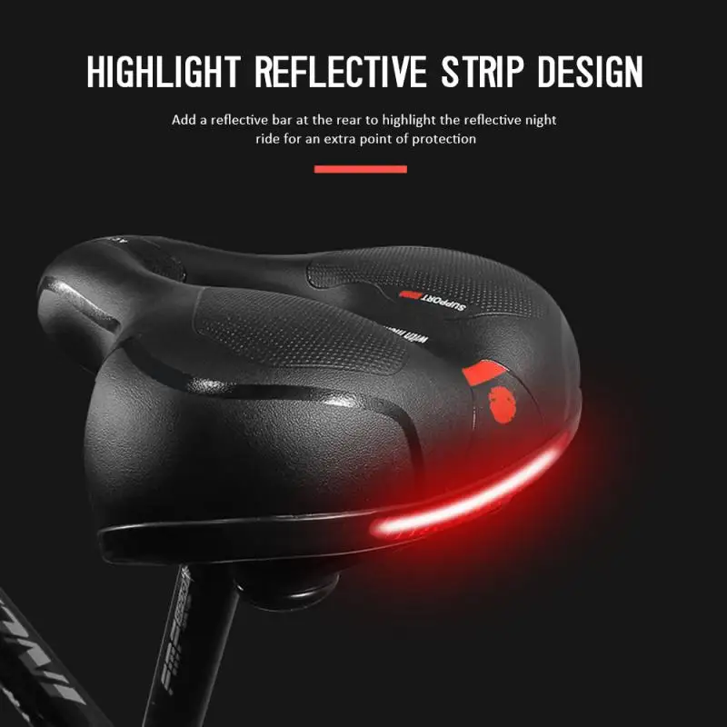 

Comfortable Bicycle Saddle Reflective Soft Bicycle Mat Breathable Cycling Saddle for Cicycle MTB Road Seat Bike Accessories