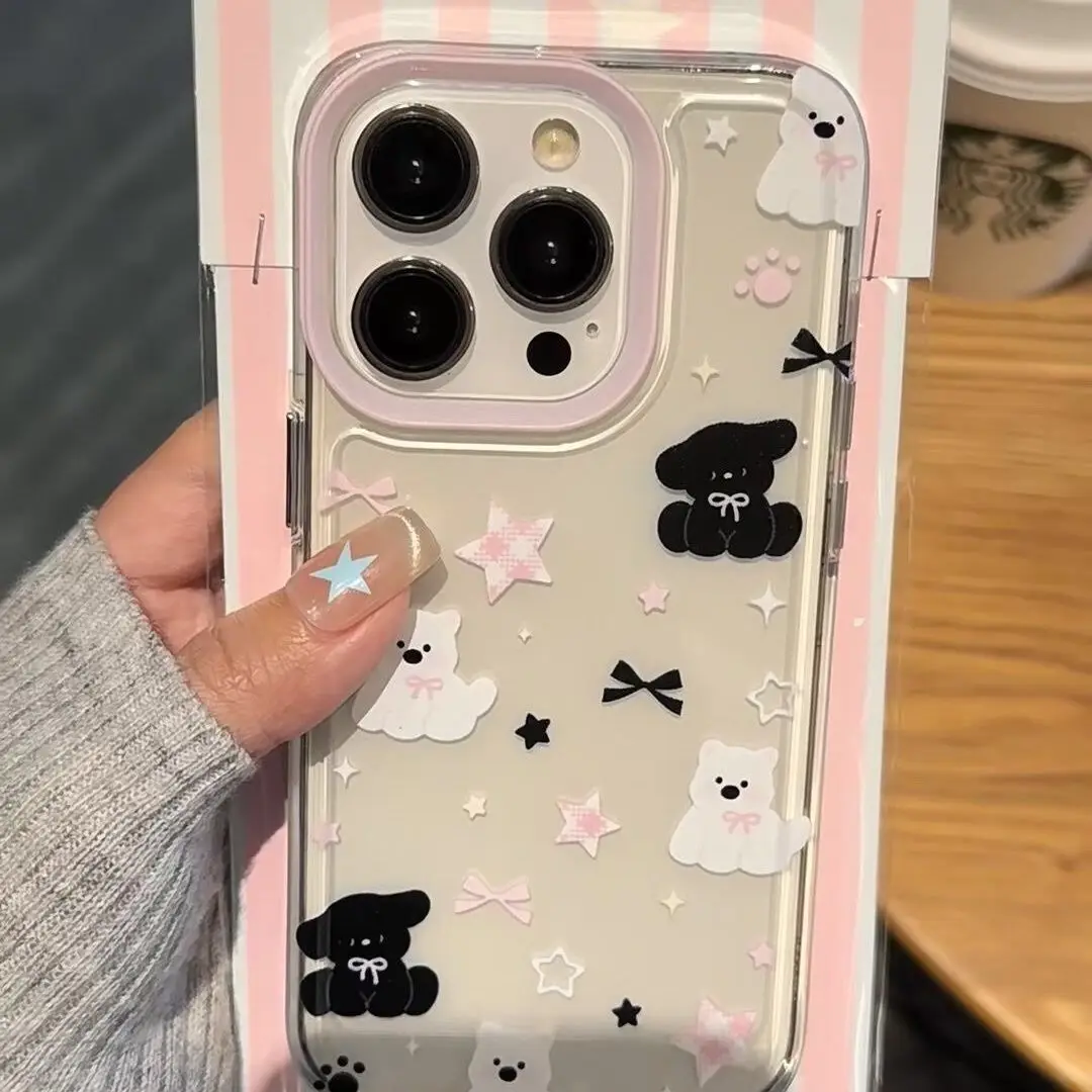 SEIRASSIM мультяшный медведь милый чехол для телефона iphone 15 pro max 14 plus 13 11 12 силиконовый