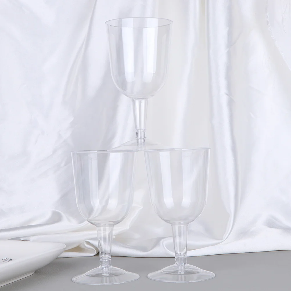

12pcs Goblet Transparent Flutes Glasses for Party Wedding
