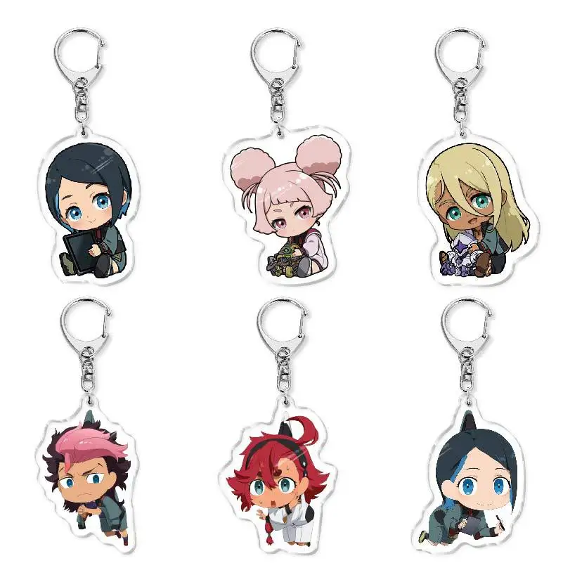 

Mobile Suit Gundam Series Stand Acrylic key chain The Witch From Mercury Model Lan Bo Figure Acrylic Plate for Fans Gifts Cospl