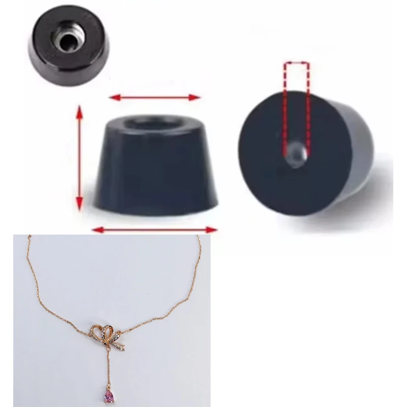 Экологически чистый резиновый амортизатор Hyperbola Y-образный розовый бант ожерелье