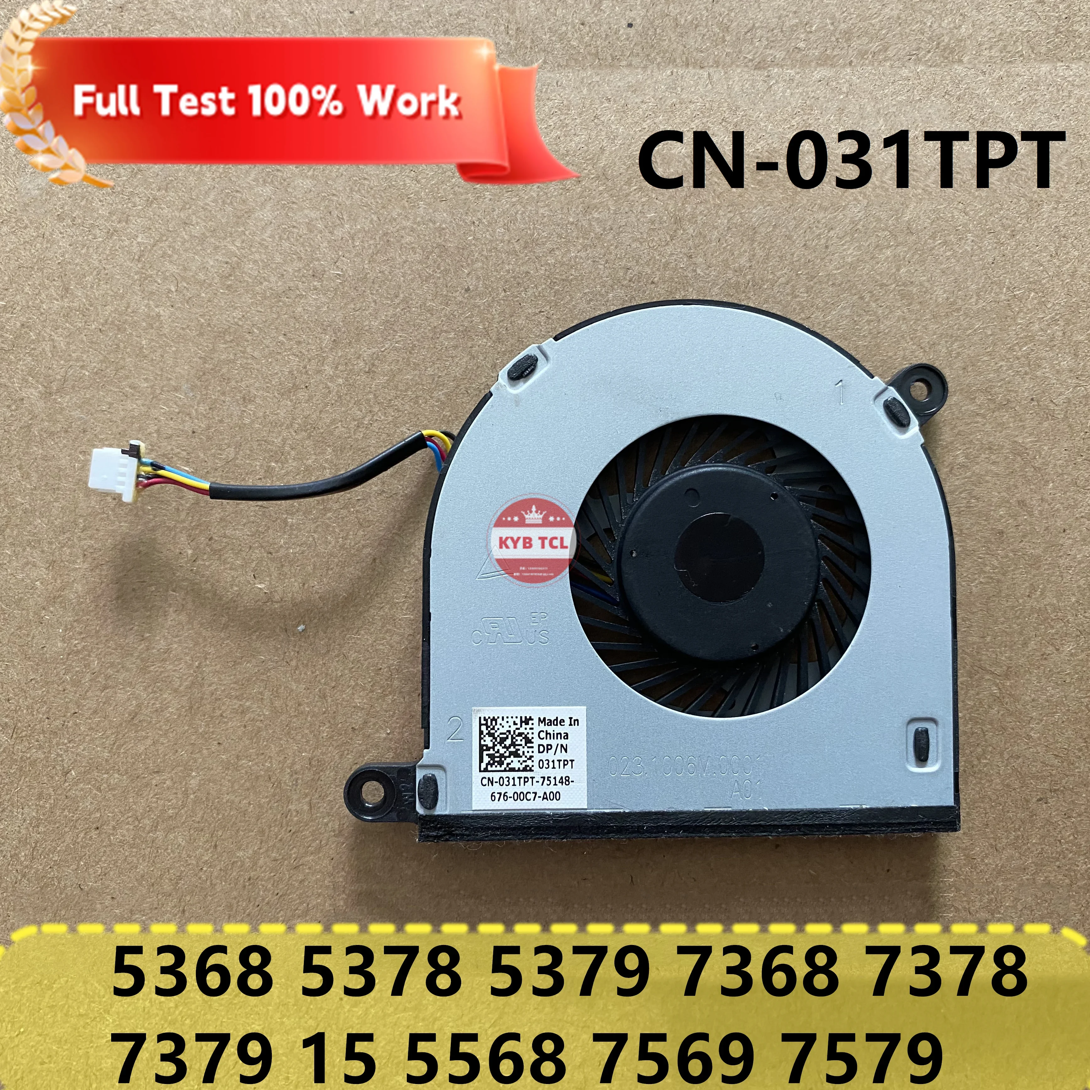 Оригинальный CN-031TPT 031TPT ноутбук DELL Inspiron 13 5368 5378 5379 7368 7378 7379 15 5568 7569 P58F 7579 охлаждающий
