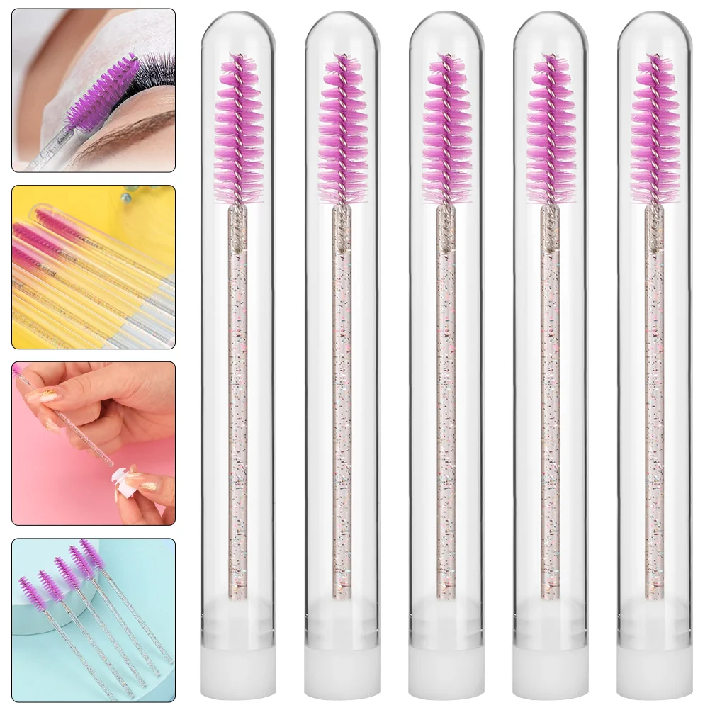 

Test Tube Mascara Brush Disposable Brushes Makeup Practice Tools Applicators Plastic Lash Supplies Girl Eye Brow