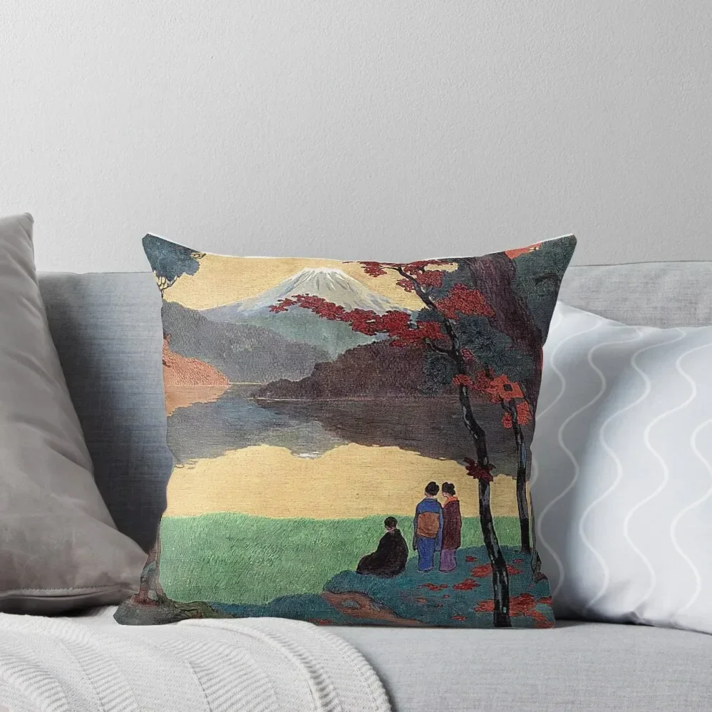 Эмиль Орлик пейзаж с креплением Фудзи на расстоянии 1908 декоративная подушка