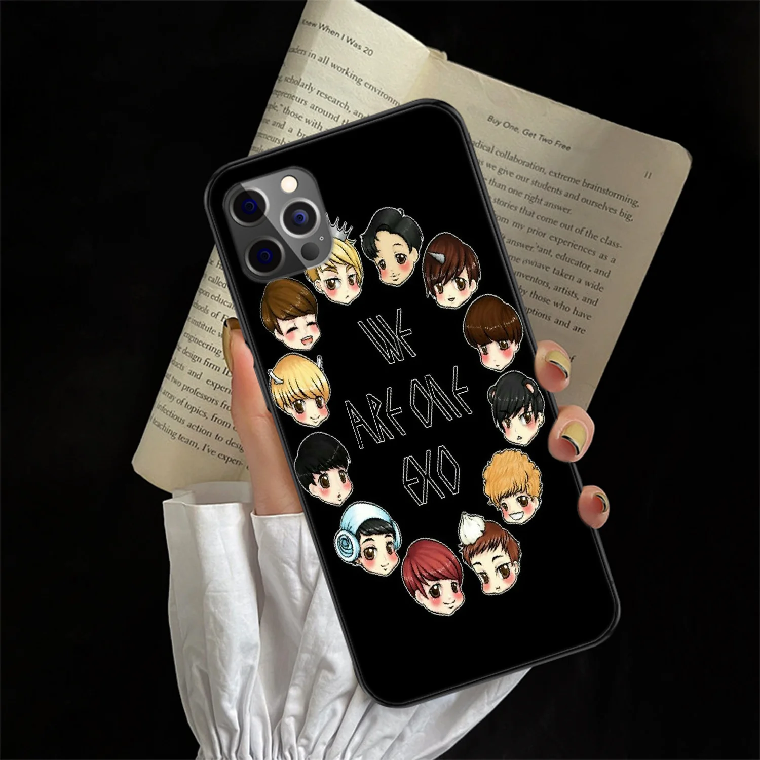 Чехол для телефона EXO Korea Kpop Girls Samsung Galaxy Note S 8 9 10 20 Plus E Lite Uitra Черный