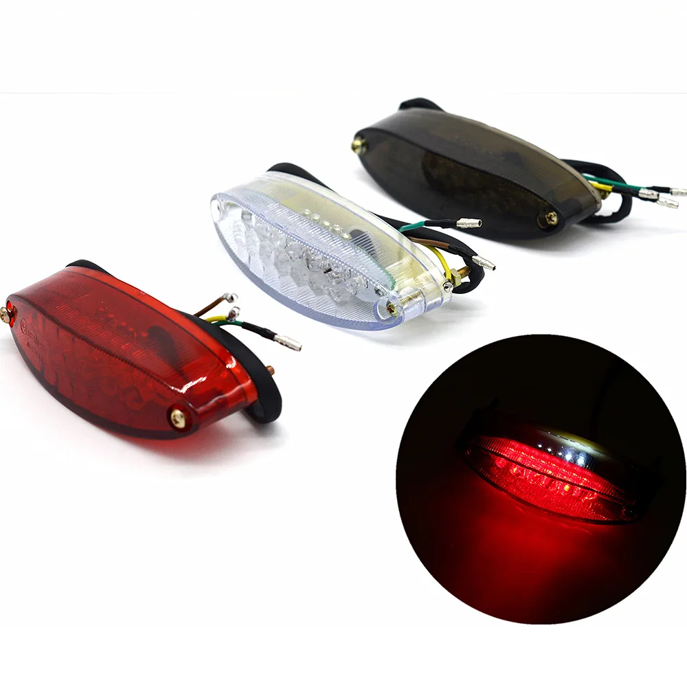 

ED Brake Light Motorcycle Modification LED Tail Light Oval LED Signal Tail Light Beach Car Aail Light ATV Tail Light
