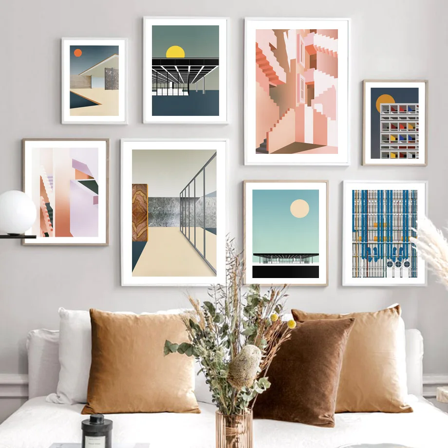 

Abstract Modern Architecture Paris Tower Wall Art Canvas Painting Nordic Posters And Prints Wall Pictures For Living Room Decor