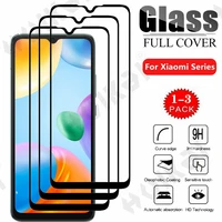 1 3 pcs tempered glass for redmi 10c note 11 11s 10 9 pro max xiaomi 12 12x 11t 10 pro 4g max curved full cover screen protector