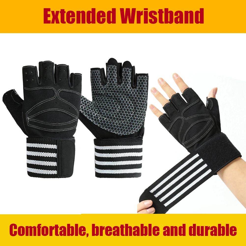 

1 пара перчатки для тяжелой атлетики тренировочные компрессионные нескользящие спортивные перчатки для упражнений в тренажерном зале защи...