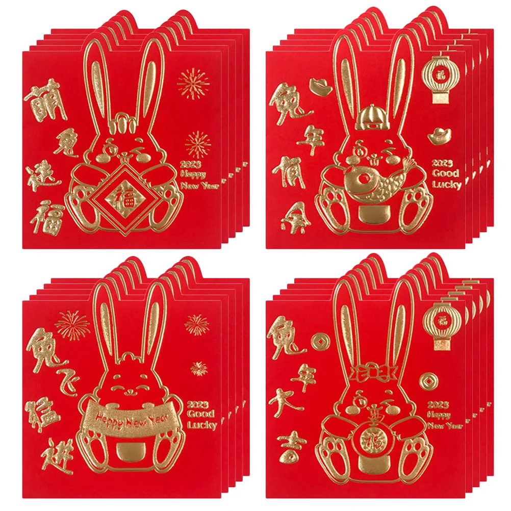 

Red Year Envelope Rabbit Money Packet Envelopes Festivalspring Chinese Zodiac New Bao Hong Packets Thegift Mailing Pockets Luck
