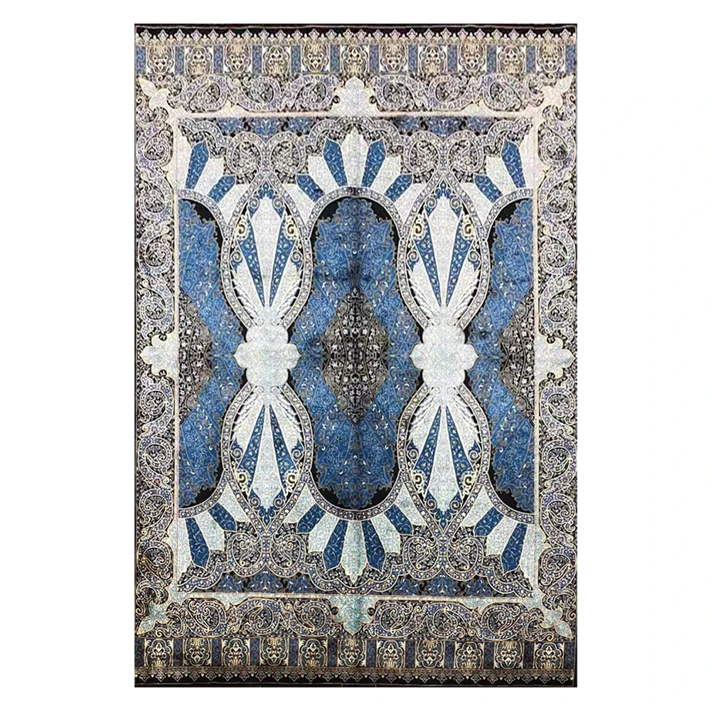 

Silk Rug Turkish Design Carpet Hand Knotted Big Silk Carpets For Parlor Rugs Size 6'X9'