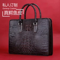 ourui hot style real crocodile malemen briefcase business male handbag men bag crocodile leather bag