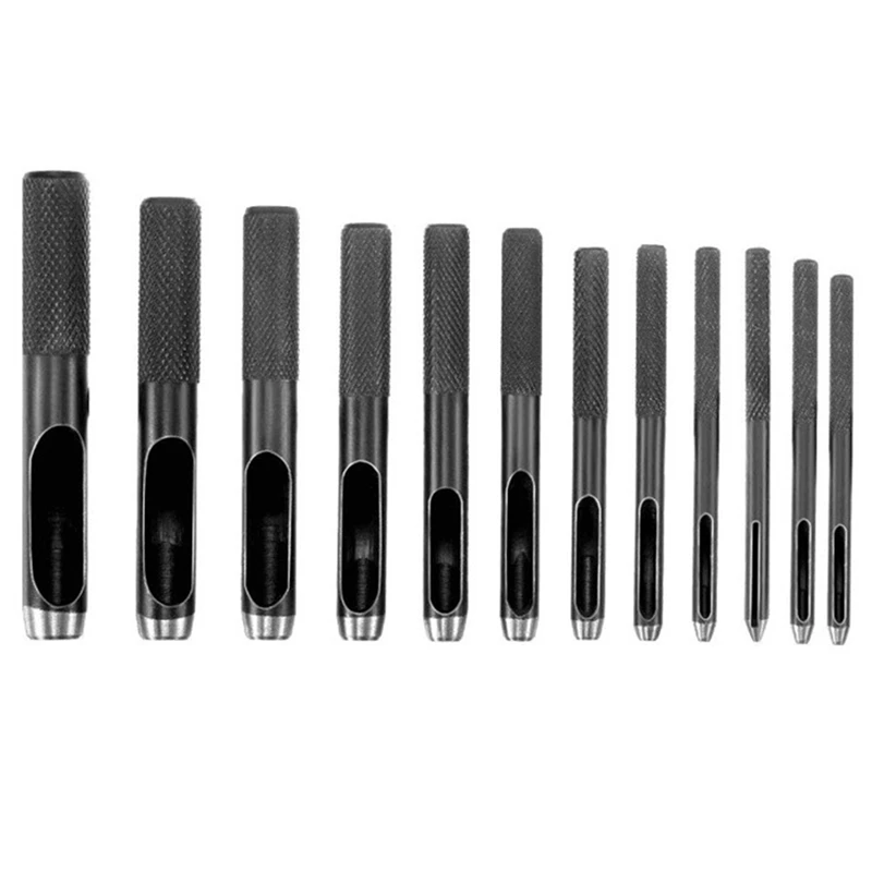 

Round Steel Leather Craft Hollow Hole Punch Tool For Belt Strap Waist Watch Band Plastic Wood DIY Puncher