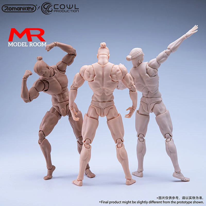 Фото Оригинальный Romankey X COWL 1/12, супер гибкий мужской шарнирный корпус, 16,5 см, сильная шарнирная фигурка солдата, тело куклы №3