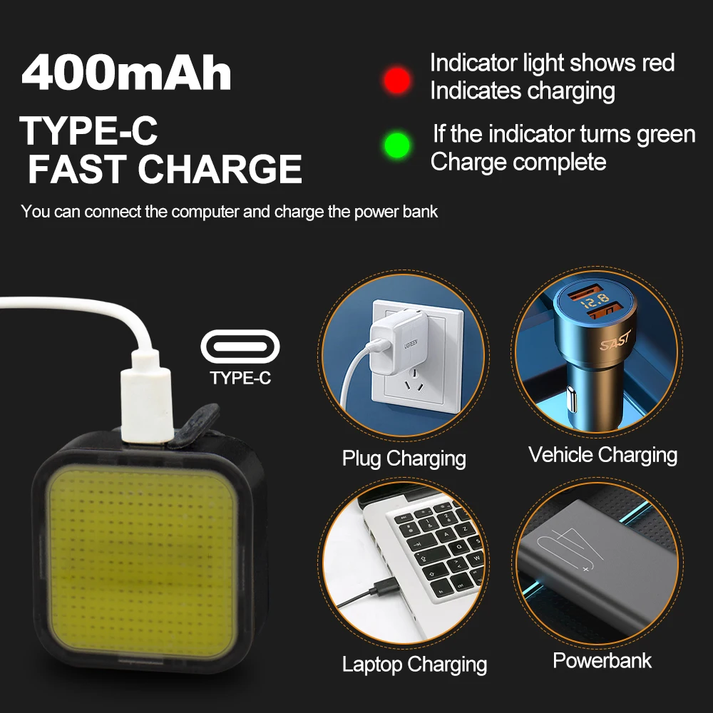 Задние фонари для велосипеда 9 режимов USB-зарядка