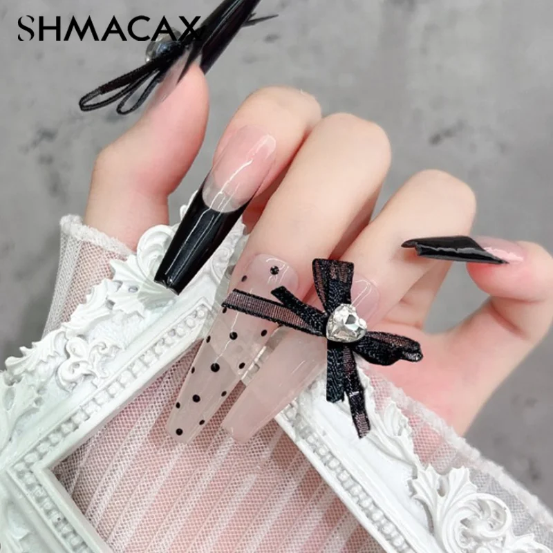 1 шт. Eugen пряжа лук двухслойная лента красочные украшения для ногтей с