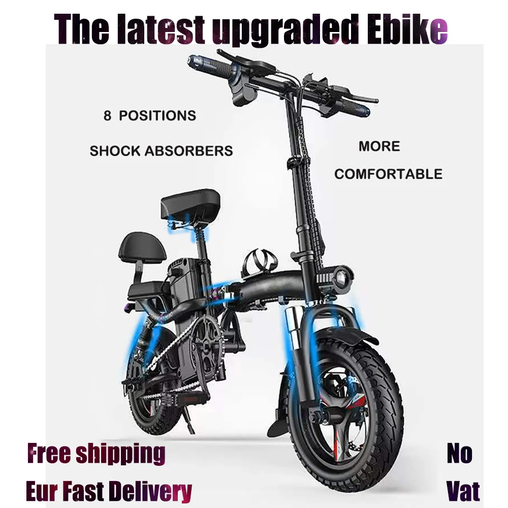 Год 2022: последняя модель улучшенного складного многоступенчатого амортизатора - комфортабельный, недорогой мини-электрический велосипед.