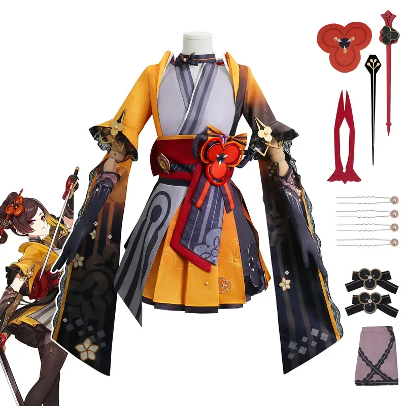 Chiori косплей игра Genshin impact костюм парик Фонтейн Платье Аниме ролевые игры