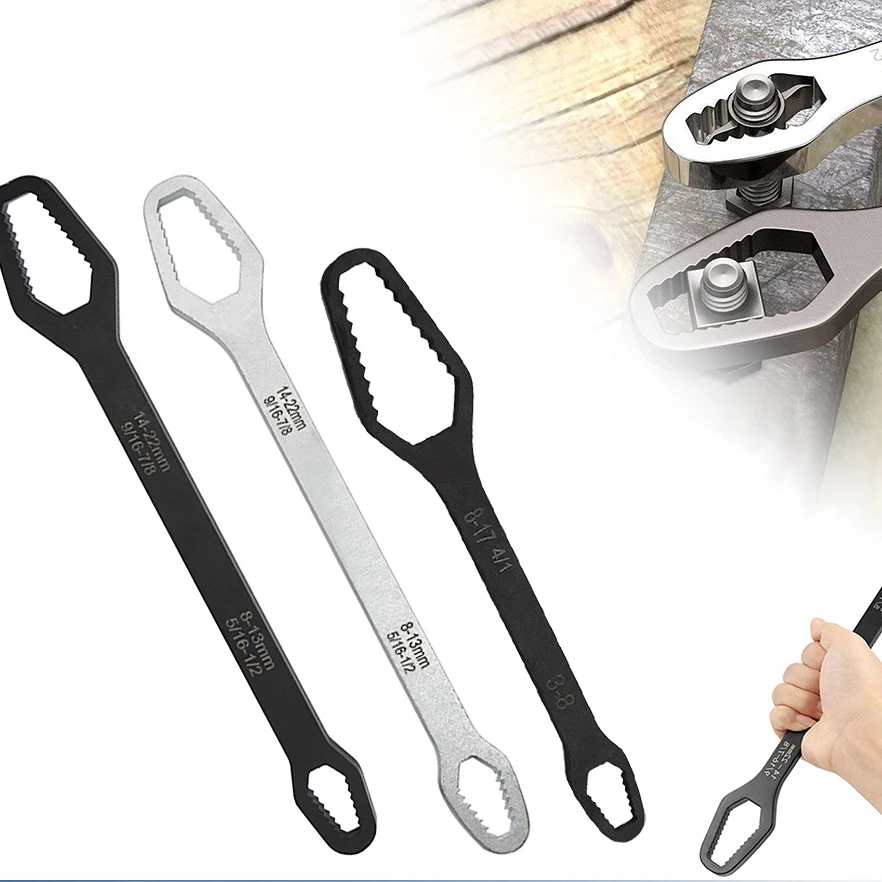 

Универсальный ключ Torx 8-22 мм, многофункциональный регулируемый двухголовочный, для самозатягивания очков