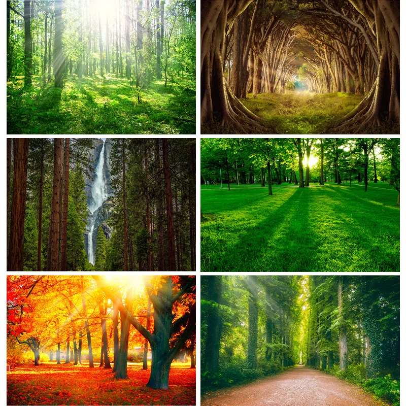 

Natural Scenery Photography Background Forest River Landscape Travel Photo Backdrops Studio Props 22714 SL-01