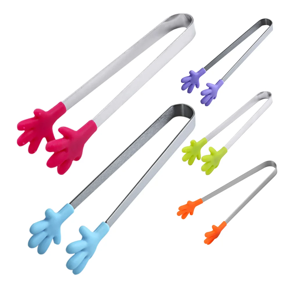 Силиконовый зажим для ладоней захват закусок мини-щипцы ручной маленький