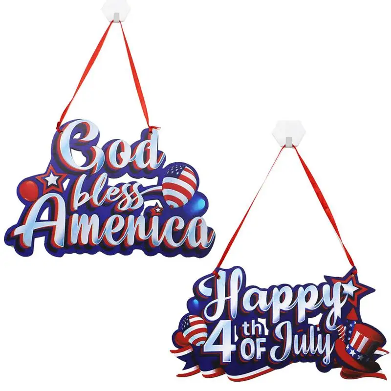 

Happy 4th Of July Wood Sign Wooden Decor Patriotic Decorations Patriotic Wood Sign Decorative Wall Art Home Office Party Decor