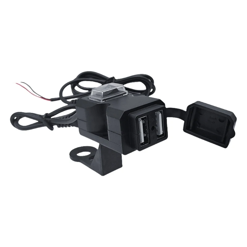 Универсальный мотоциклетный двойной USB-адаптер для зарядного устройства