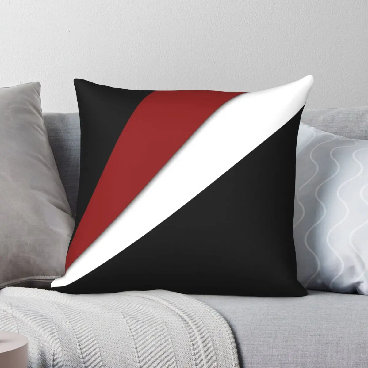 

Декоративная красно-белая квадратная Подушка Чехол из полиэстера и льна с бархатным узором на молнии Декоративная Подушка Чехол Автомобильная Подушка Чехол