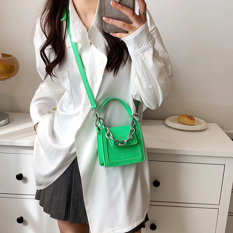 

High Quality Women's Shoulder Bags Chain Bag Purses and Handbags Luxury Designer Messenger Bag Fashion Female Simple Square Bag