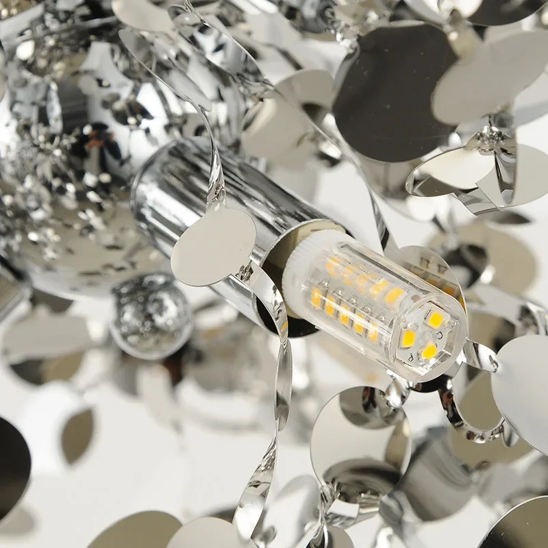 Современная необычная фотолюстра с вертикальной подвеской промышленная