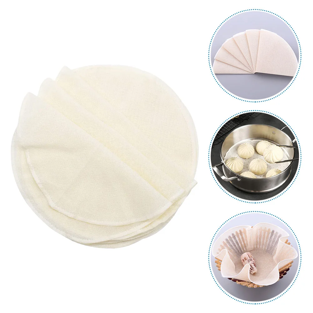 

Steamer Mat Round Mesh Cotton Baking Liners Pad Dumpling Sheet Sum Dim Pads Liner Basket Dumplings Grillingnonstick Dehydrator