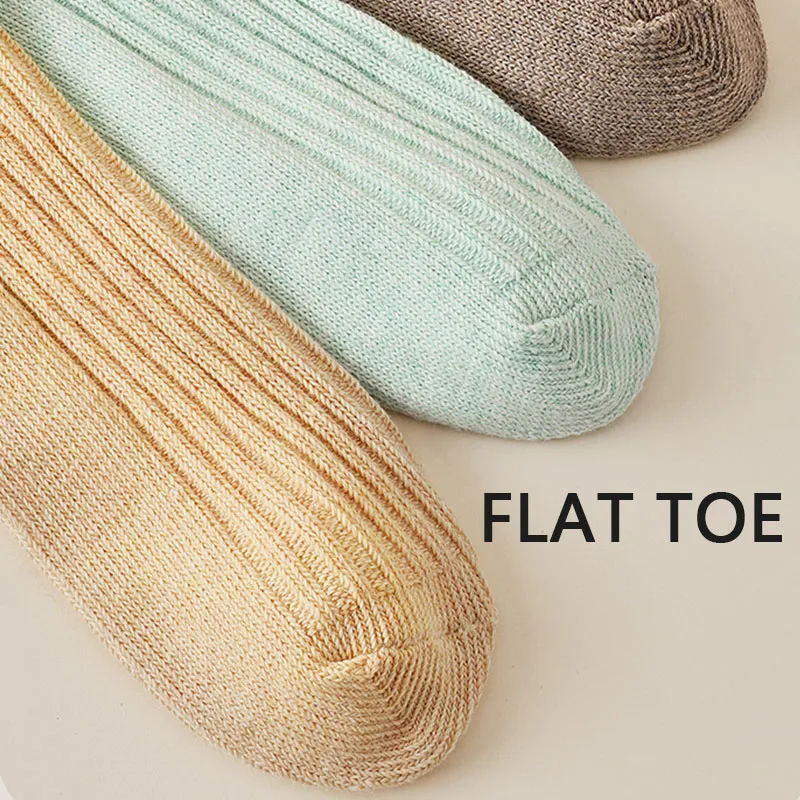 GYMIGO 4/10 Pairs Women Socks  Retro Solid Color Cotton Long Tube Women Socks Breathable Japanese Style Casual Cotton Long Sock