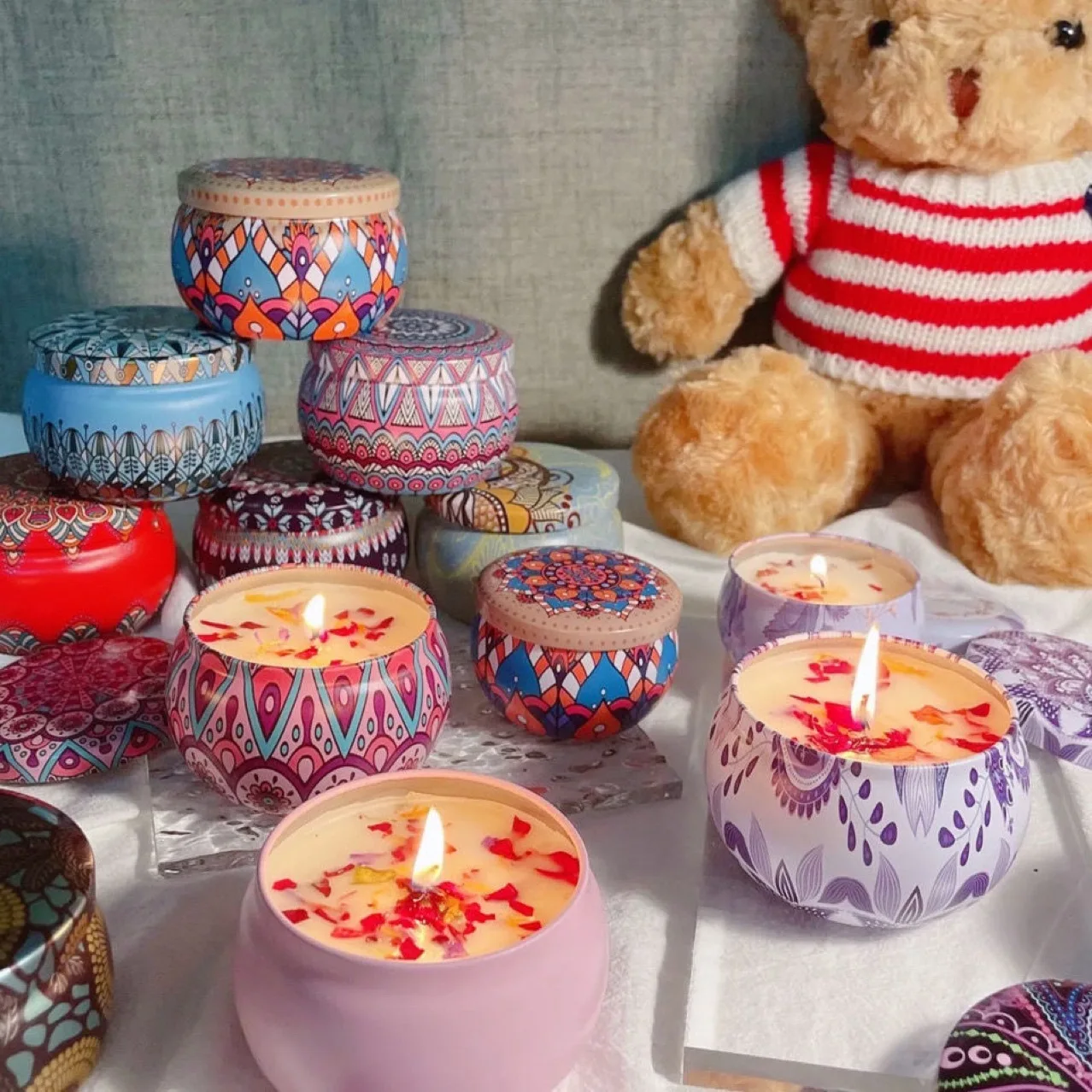 1 шт. 6*4 см скандинавские Свечи Декоративные DIY соевый воск натуральное