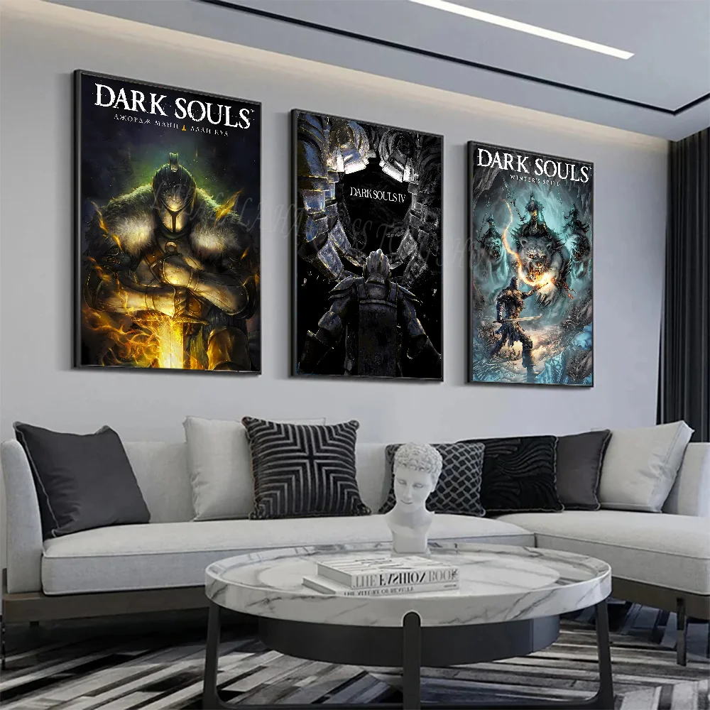 Игра Dark Souls постер настенное искусство домашний декор комнаты цифровая живопись
