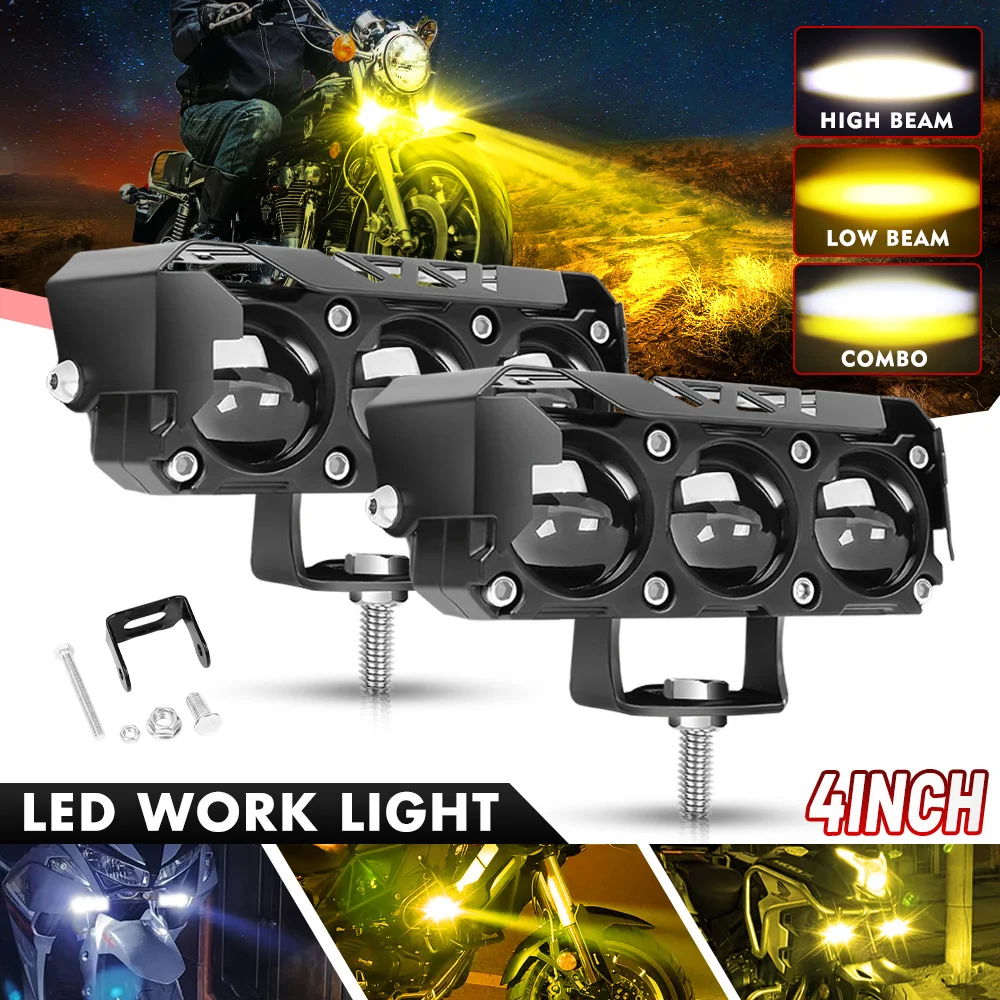 4-дюймовые мотоциклетные светодиодные фары Автомобильные противотуманные