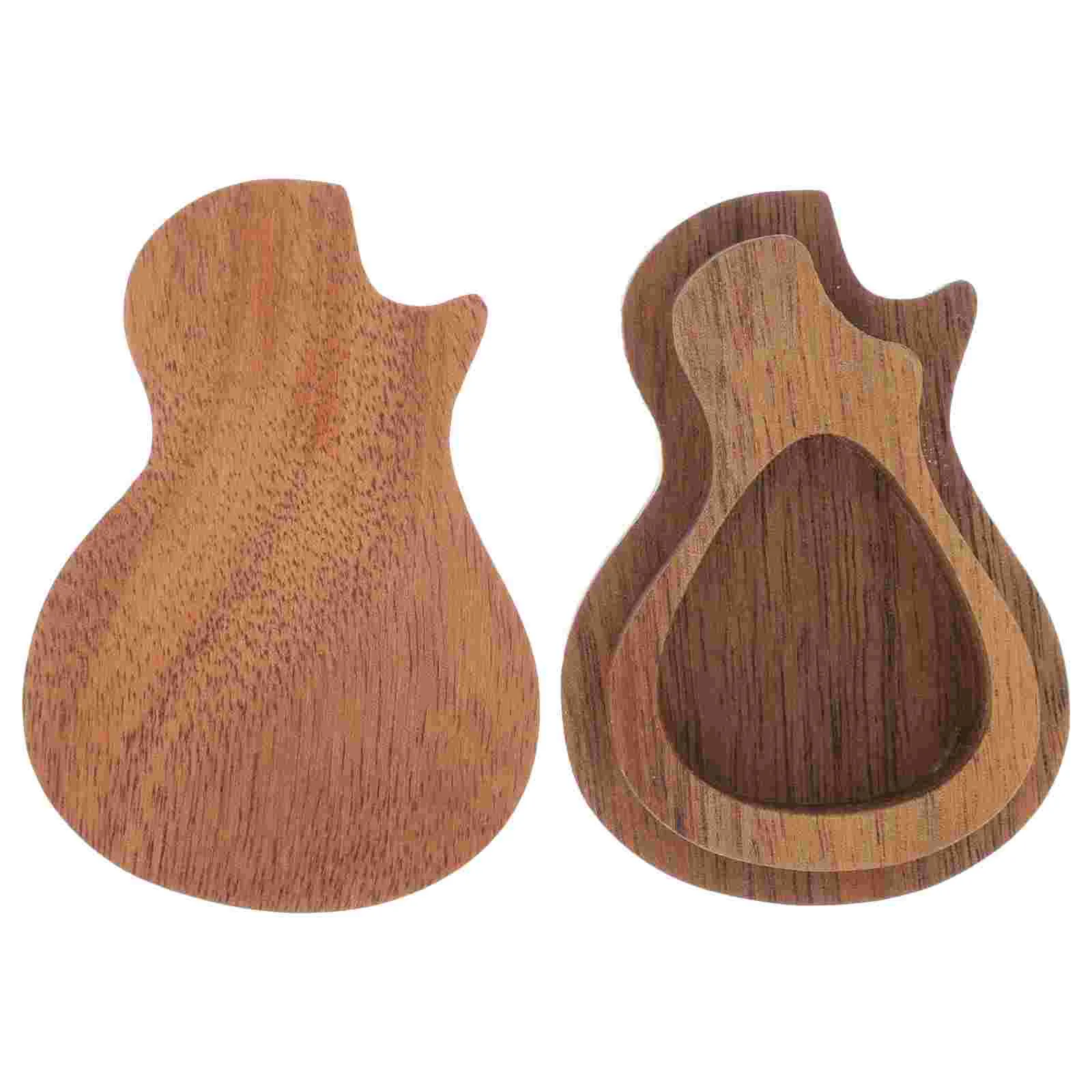 

Pick Storage Box Wooden Guitar Case Bracket Organizer Holder Ukulele Cases Parts