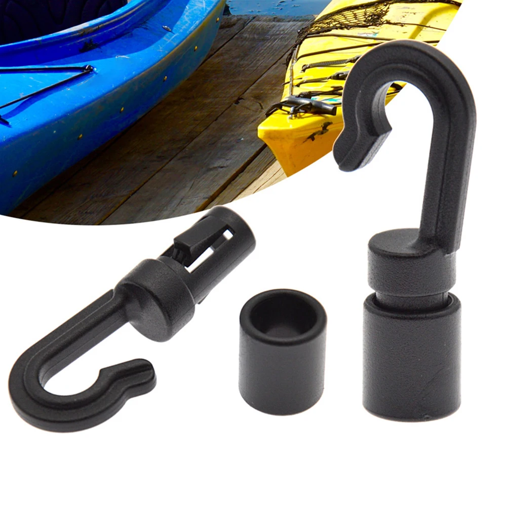 

Shock Cord Hooks Sports Trailers 10Pcs Anti-Corrosion Black Bungee Camping