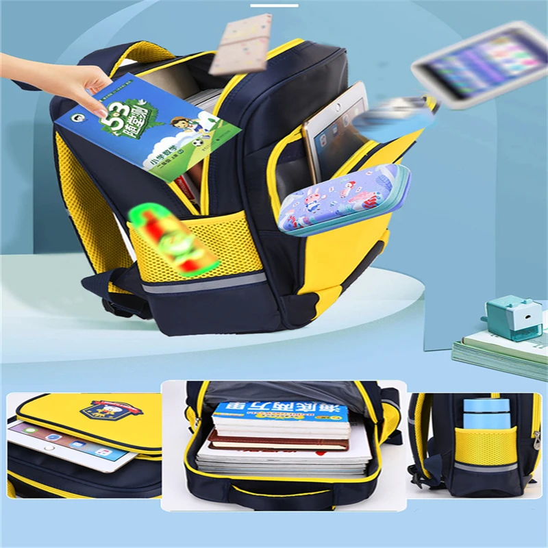 OSLD Kindergarten Students Bookbags Kids Backpack Primary School Bags For Children British Style Boys School Supplies