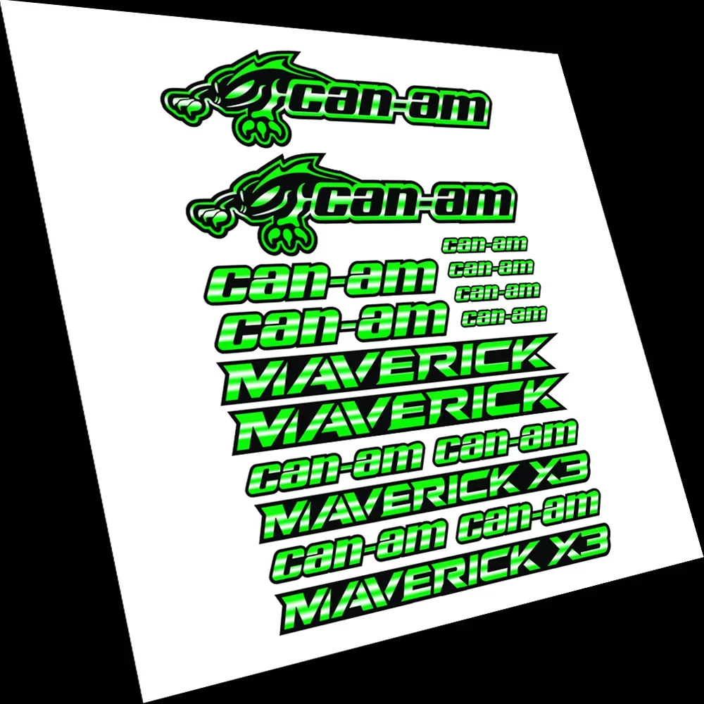 

КОМПЛЕКТ, совместимый с Can-am Maverick X3, набор градиентных графических клейких наклеек с принтом