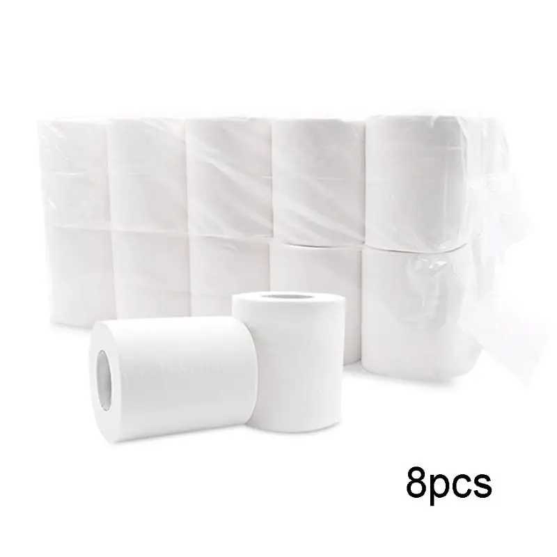 

Soft Toilet Paper,White Toilet Paper Toilet Roll Tissue Roll Pack of 3 Ply Paper Towels 6/8/12/14 Rolls