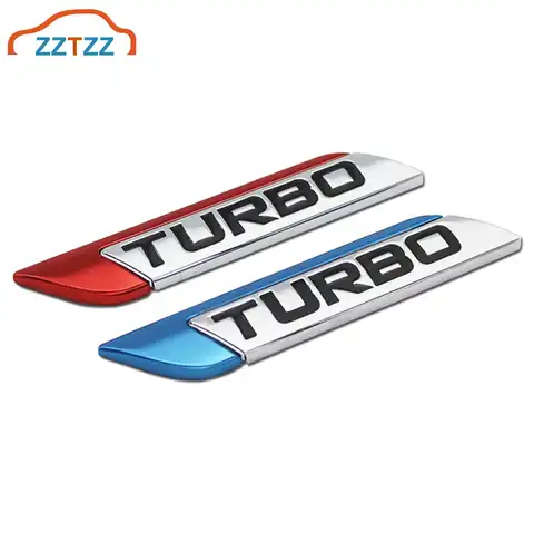 Металлический 3D значок ZZTZZ с турбонаддувом, наклейка с логотипом на автомобиль эмблема, наклейки для стайлинга автомобиля, декоративные акс...