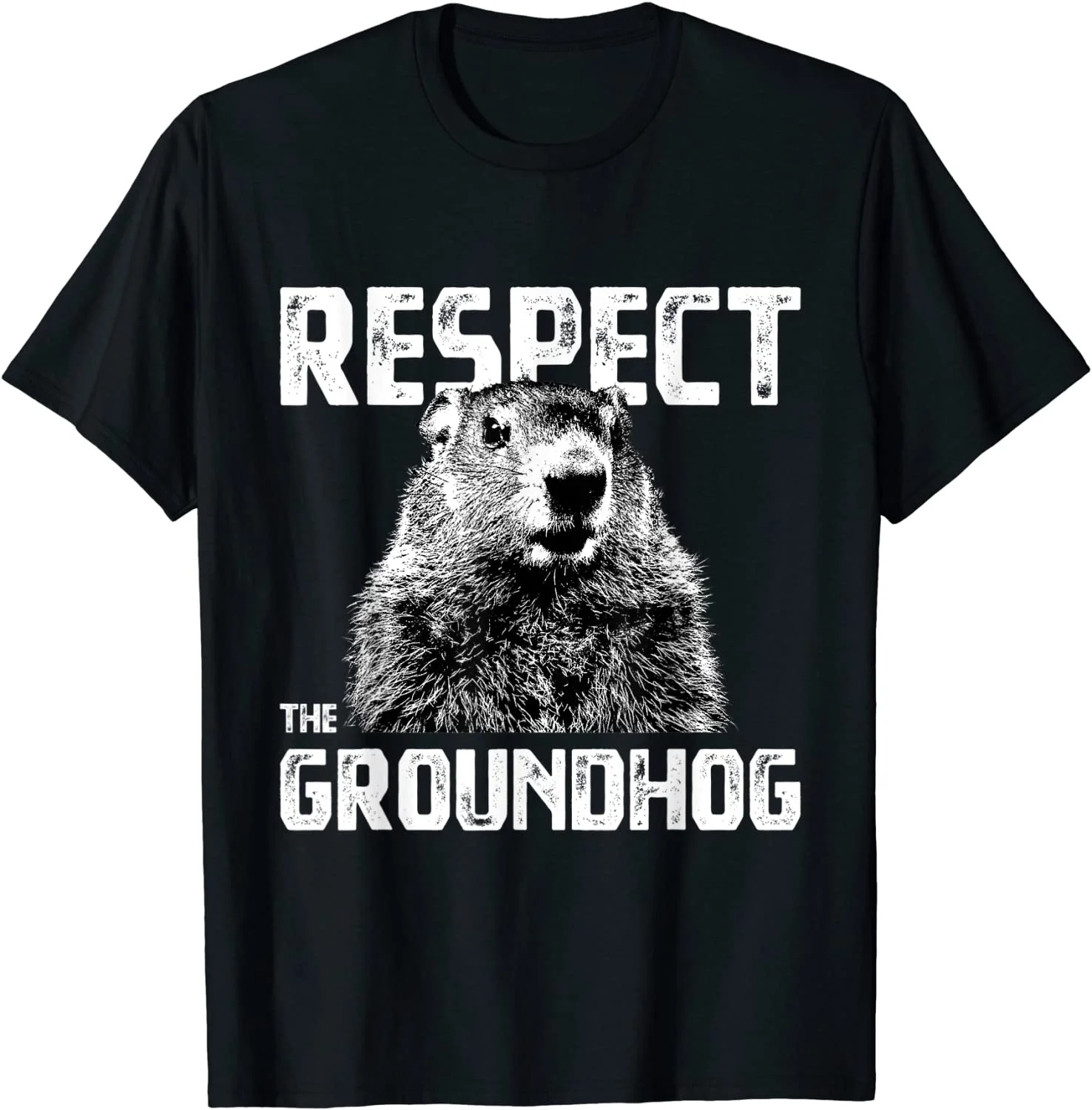 

Respect the Groundhog - Funny Woodchuck T-Shirt