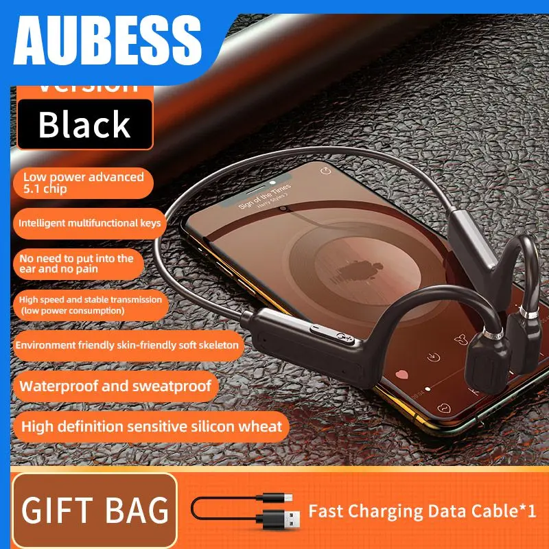 

Waterproof Sweatproof Wireless Headset Bone Conduction Headphones 150mah Earphone Earbuds For Xiaomi Huawei Portable