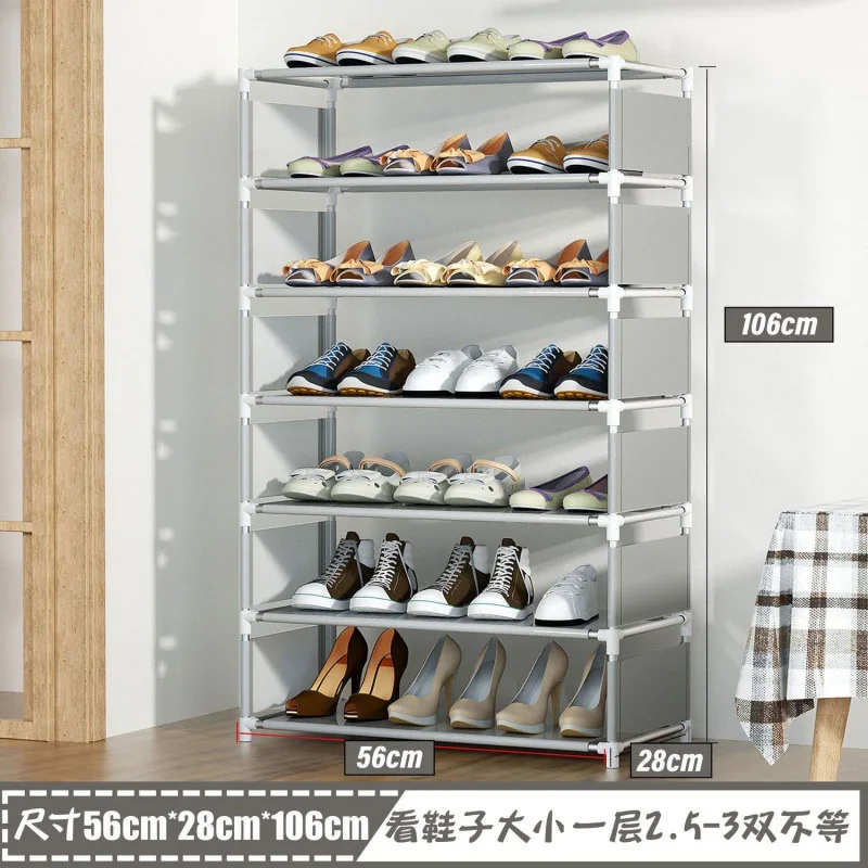 

Shoe Rack Simple Multi-layer Assembly Dustproof Shoe Cabinet Home Door Dormitory Economical Special Storage Rack