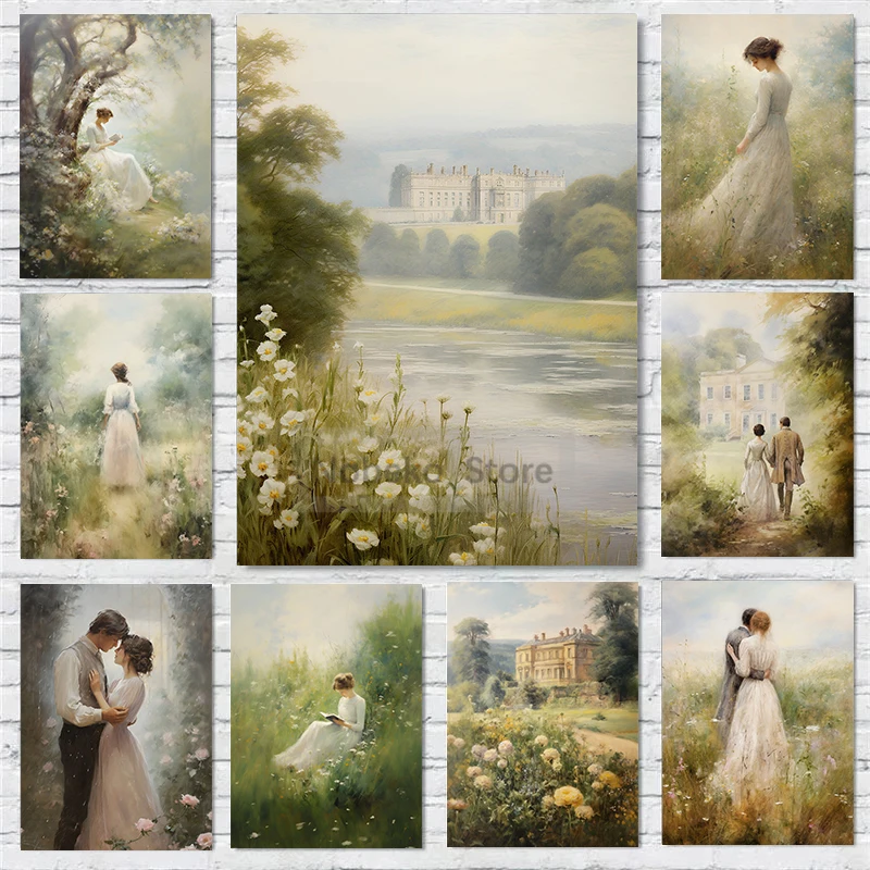 Настенная картина с гордостью и предсказанием садовый пейзаж Элизабет бенне