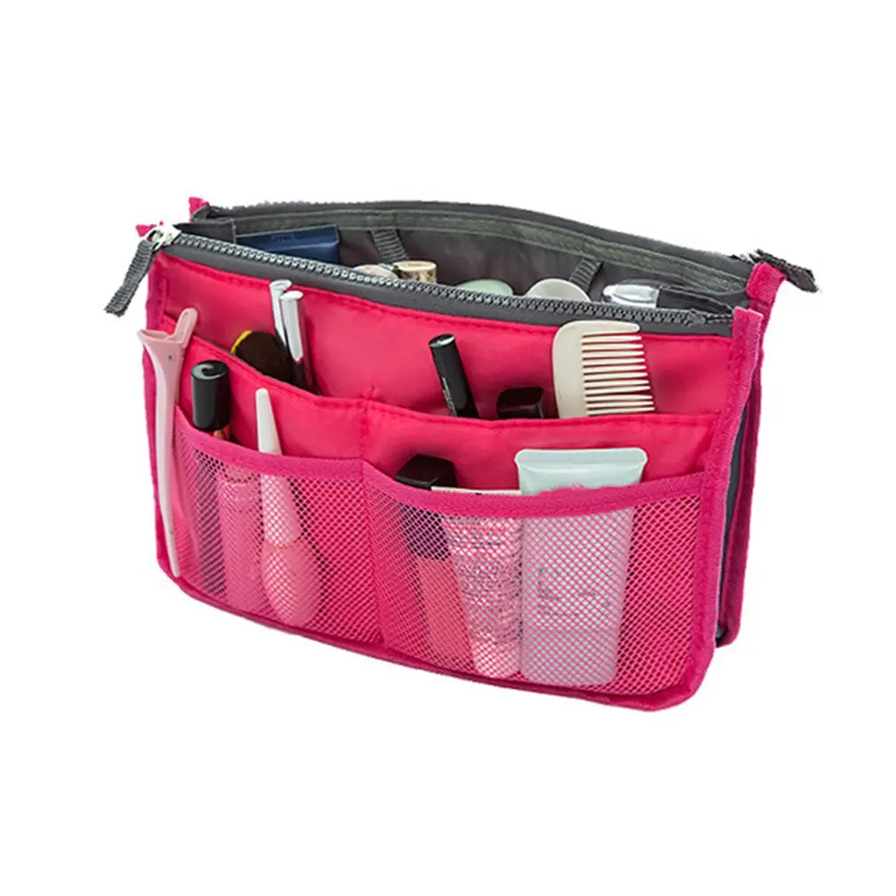 

Женская сумка-тоут, органайзер с вкладышами, Женский дорожный органайзер, сумочка, кошелек с большой подкладкой, женская косметичка для макияжа, быстрая доставка, 2023