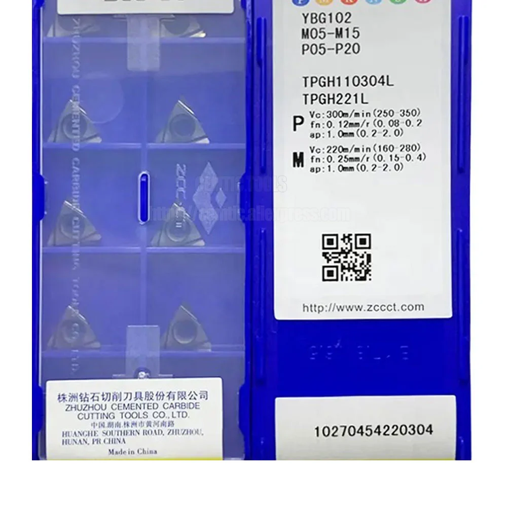 

ZCC 10 шт./лот TPGH110304L YNG151 TPGH110304L YBG102 карбидные Токарные вставки с ЧПУ режущие лезвия инструменты